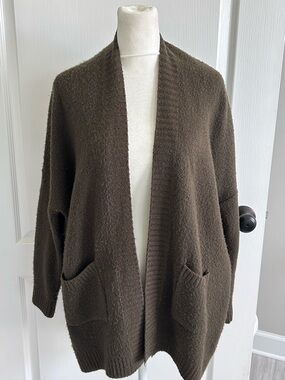 debut by Anthropologie Earth tone Open-Front Cardigan Sweater